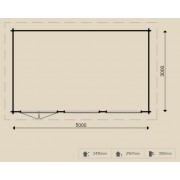 WoodPro Log Cabin 25155 WOODPRO Log Cabins