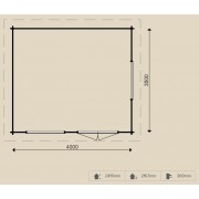 WoodPro Log Cabin 27188 WOODPRO Log Cabins