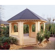 Lugarde Prima Chantal 350cm 44cm Lugarde Prima Round Series Summerhouses