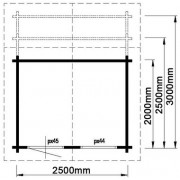 Lugarde Log Cabin Barcelona 250cm Lugarde Log Cabins