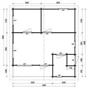 Lugarde Log Cabin Madrid 550 x 600cm Lugarde Log Cabins