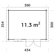 Palmako Cabin Elsa 11.3m2