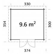 Palmako Cabin Elsa 9.6m2 