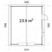 Palmako Garage Roger 23.9m2 Timber Garages & Carports