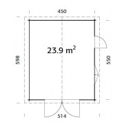 Palmako Garage Roger 23.9m2 Timber Garages & Carports