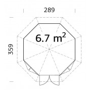 Palmako Pavilion Veronica 2 6.7m2 