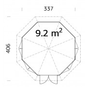 Palmako Pavilion Veronica 4 9.2m2 PALMAKO Garden Buildings