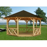 Palmako Pavilion Betty 18.0m2 Flat Roof Gazebos  