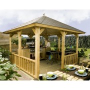 Lugarde Gazebo VV8 Lugarde Freestanding Verandas with Pyramid Roof