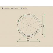 Lugarde Summerhouse P83 Hexagon Series